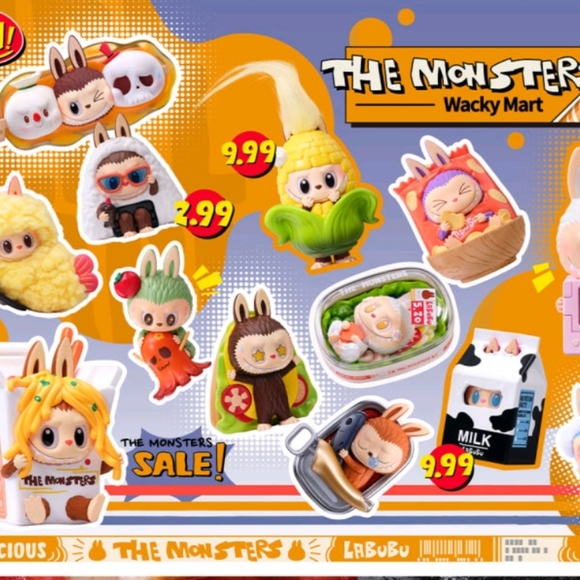 Pop Mart-THE MONSTERS-YAKITORI-Wacky Mart Series Figures‎ NIB - Picture 2 of 3